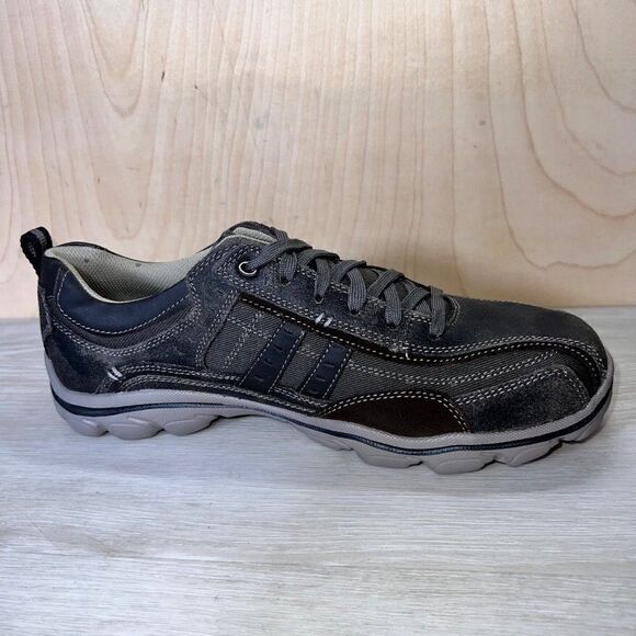 Skechers Montz Reyvon Relaxed Fit Memory Foam Brown Men's 10.5 - Picture 7 of 11